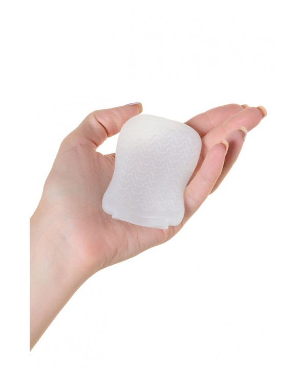 Белый мастурбатор A-Toys Pocket Wavy
