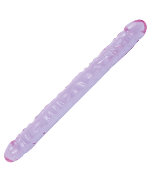 Двухсторонний фиолетовый фаллоимитатор Double Dong Purple Jellie - 46 см.