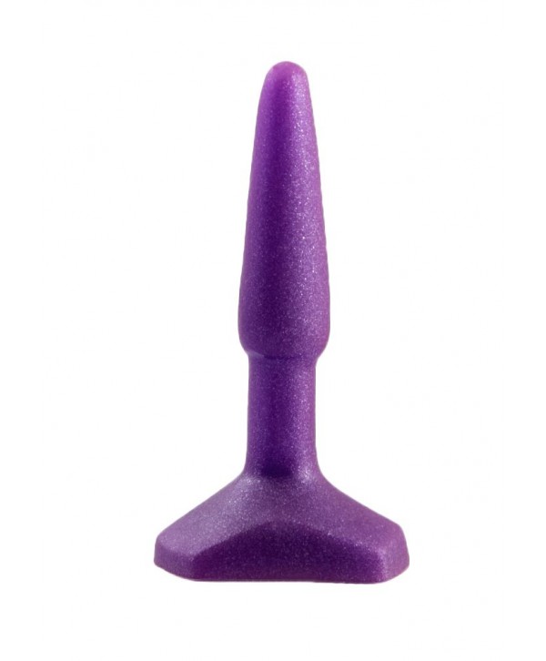 Фиолетовый анальный стимулятор Small Anal Plug Purple - 12 см.