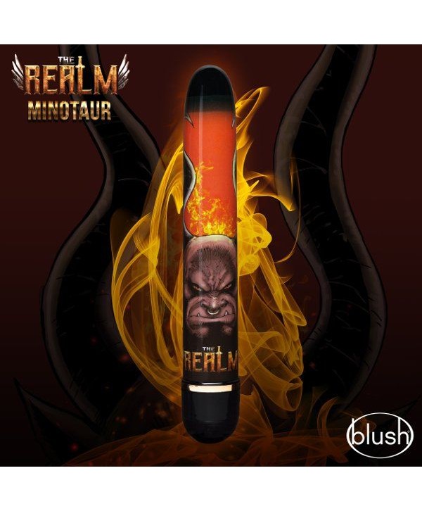 Классический вибратор Minotaur - 17,7 см.