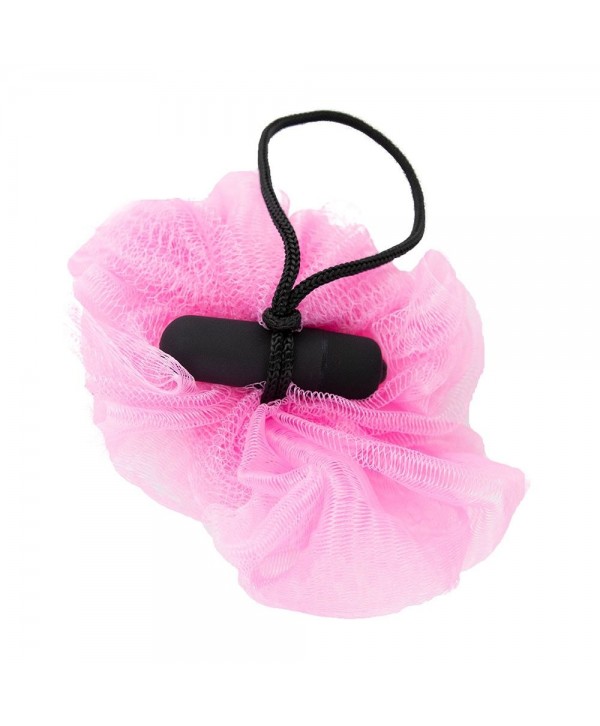 Розовая губка для ванны с вибропулей Vibrating Bath Sponge