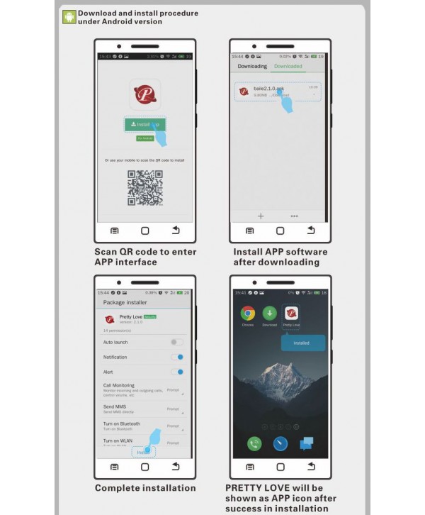 Лиловое виброяичко Abner с управлением при помощи смартфона