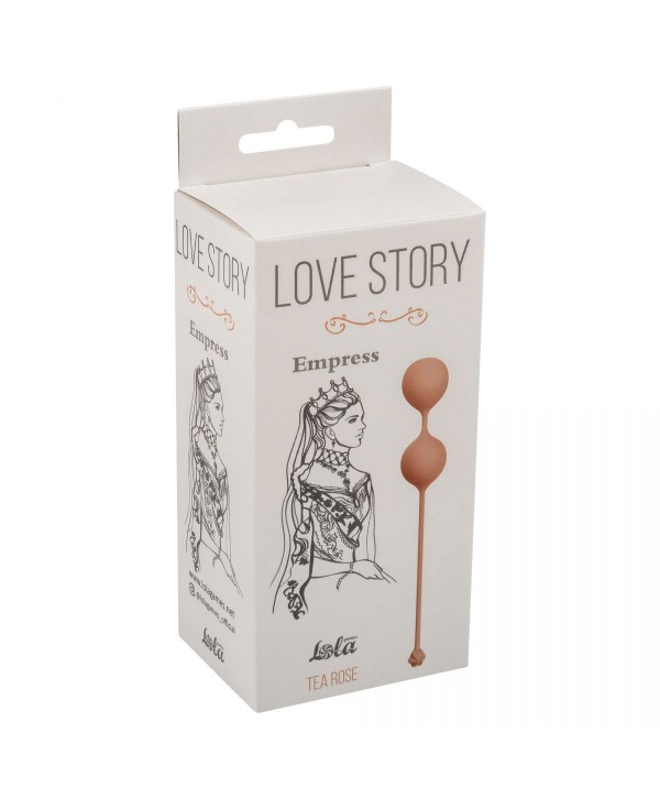 Нежно-розовые вагинальные шарики Love Story Empress Tea Rose