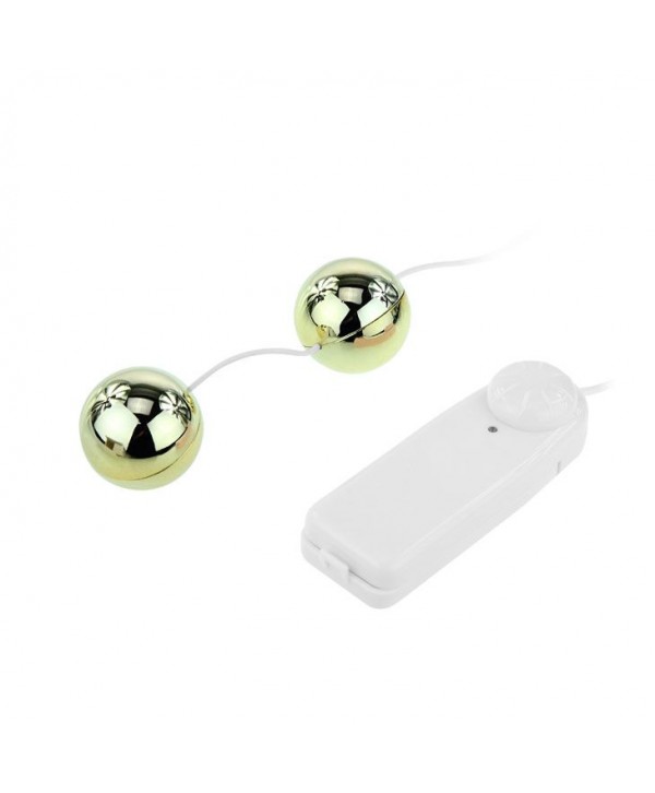 Золотистые шарики с вибрацией Goden Balls