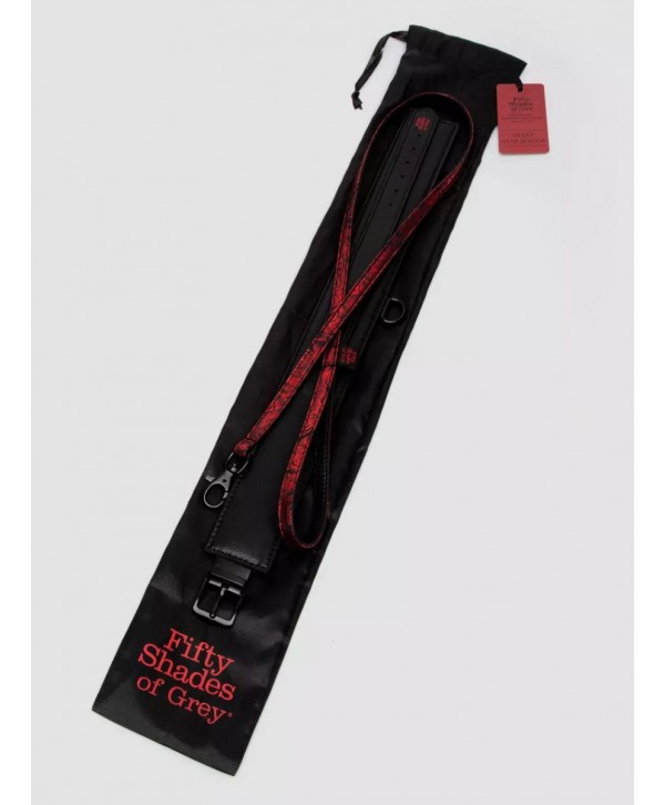 Стильный ошейник с поводком Reversible Faux Leather Collar and Lead