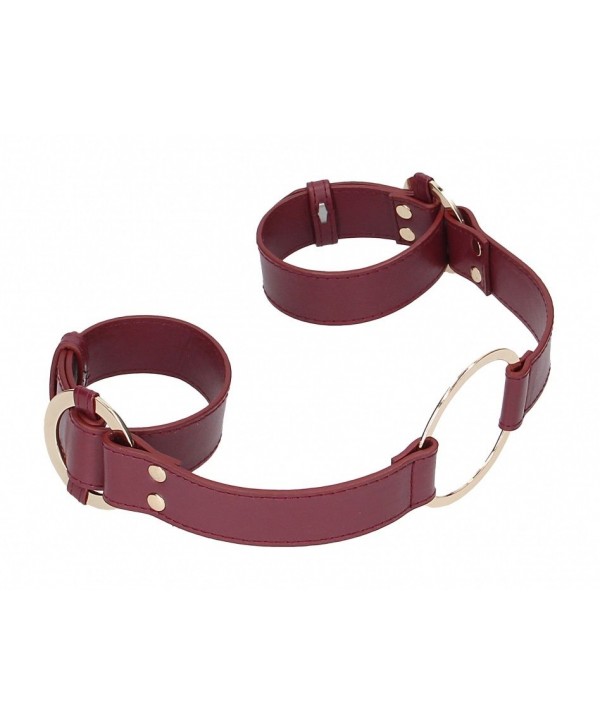 Бордовая фиксация на руки Handcuff With Connector