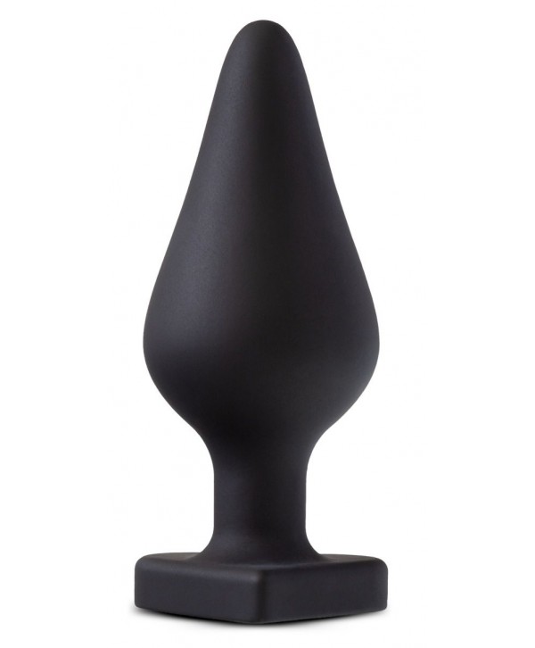 Черная анальная пробка с основанием-сердечком Fuck Me Butt Plug - 7,5 см.