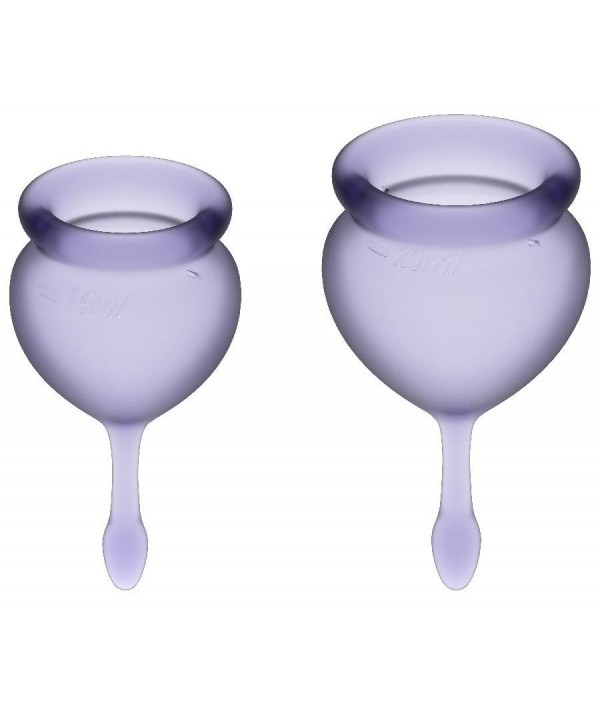 Набор фиолетовых менструальных чаш Feel good Menstrual Cup
