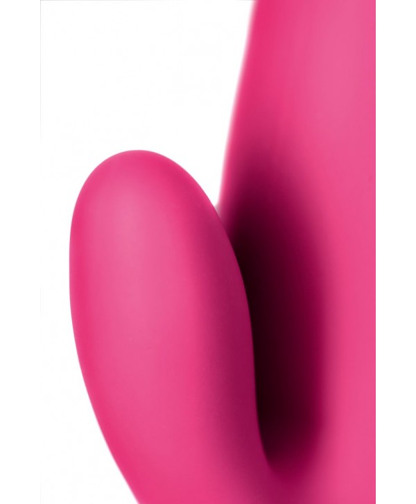 Ярко-розовый вибратор  Satisfyer Mr. Rabbit с клиторальным отростком - 22,1 см.