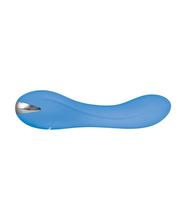 Голубой вибратор для G-точки Blue Crush - 11,9 см.