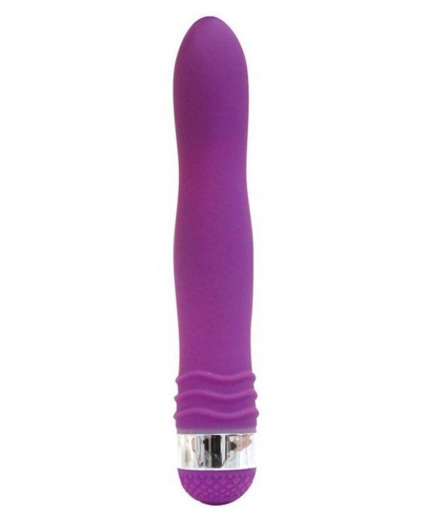Фиолетовый эргономичный вибратор Sexy Friend - 17,5 см.