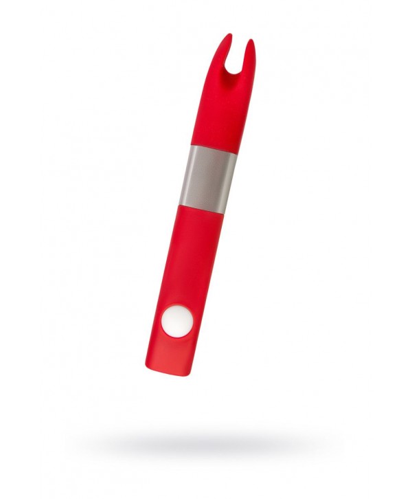 Красный клиторальный вибратор с 4Gb USB памяти и 7 режимами вибрации