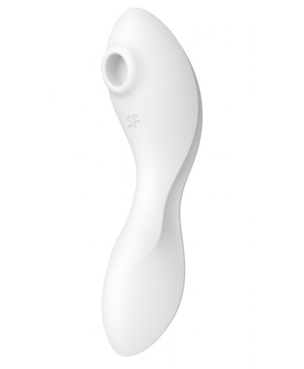 Белый вибратор 3-в-1 Curvy Trinity 5+