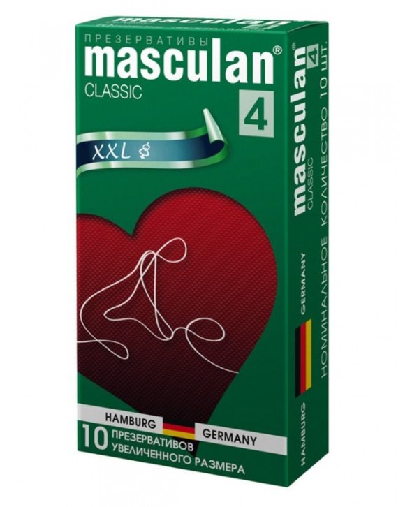 Презервативы Masculan Classic 4 XXL увеличенного размера - 10 шт.