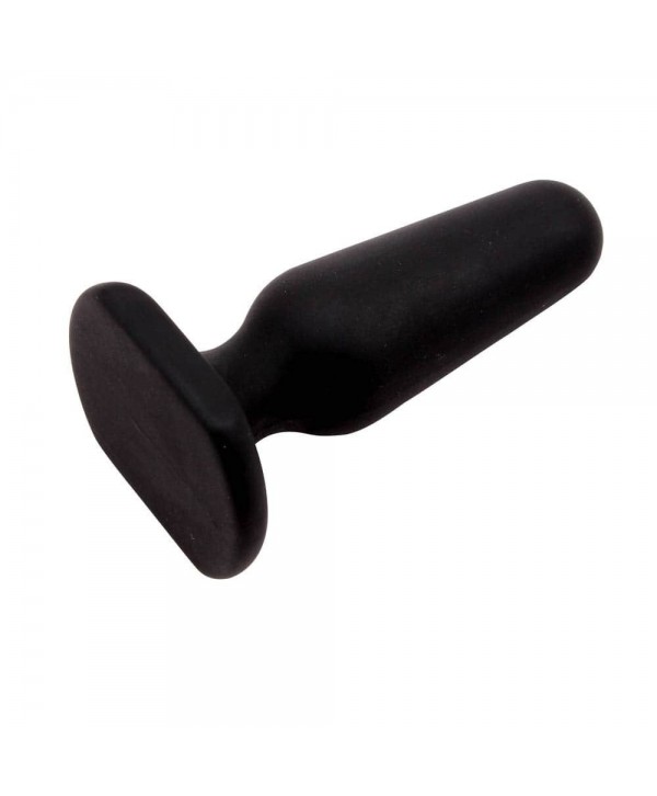 Черная анальная пробка S Silicone Plug - 7,3 см.