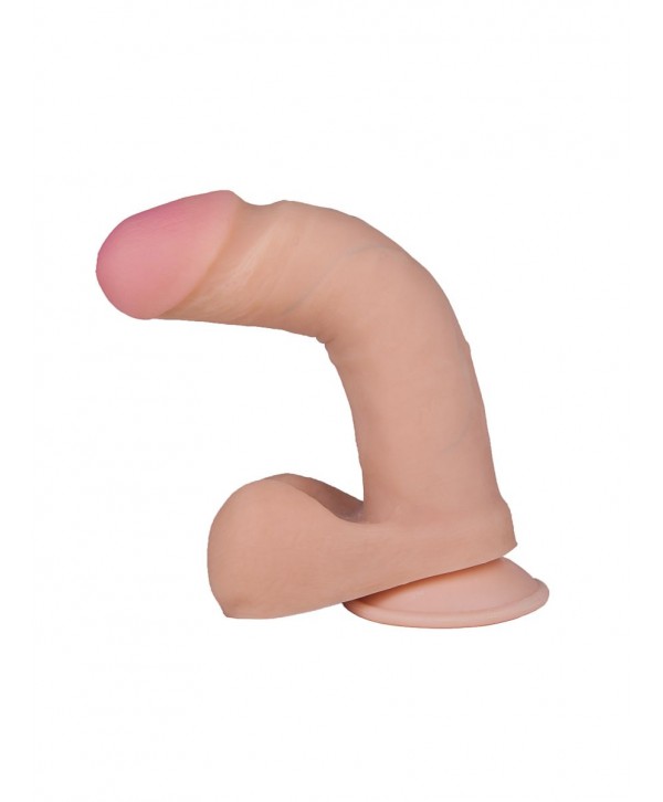Телесный фаллоимитатор на присоске F F BEST COCK 6 - 19 см.