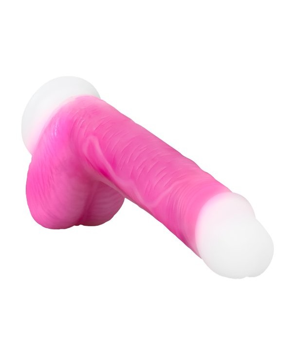 Розовый ротатор-реалистик Roxy 8 Inch Gyrating Dildo - 21,6 см.