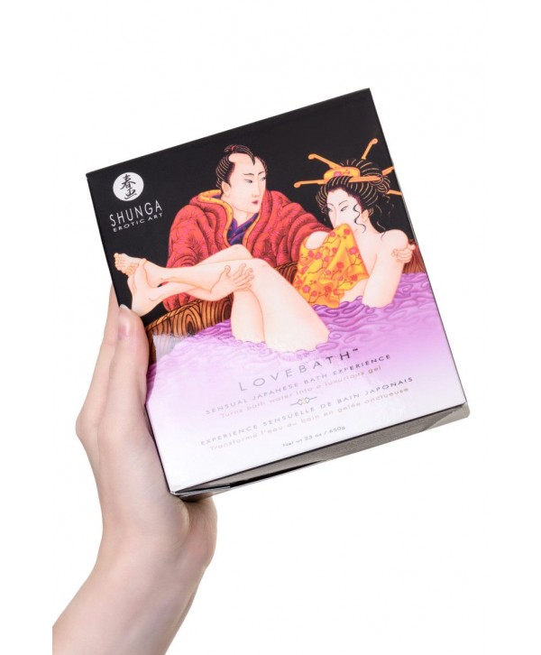 Соль для ванны Lovebath Sensual lotus, превращающая воду в гель - 650 гр.