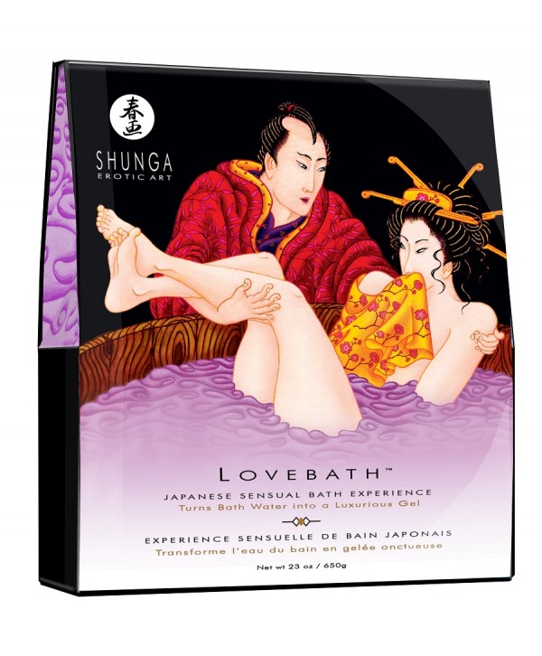 Соль для ванны Lovebath Sensual lotus, превращающая воду в гель - 650 гр.