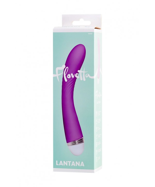 Фиолетовый вибратор Lantana - 22 см.