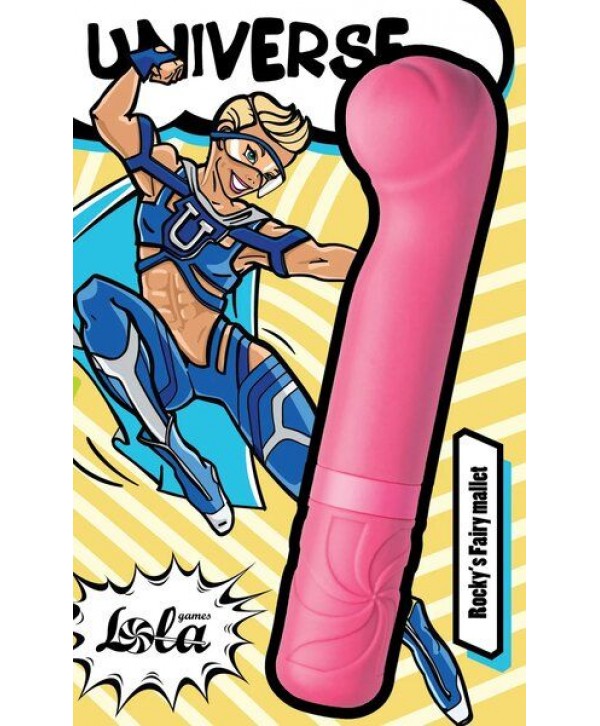 Розовый мини-вибратор Rocky’s Fairy Mallet - 14,7 см.