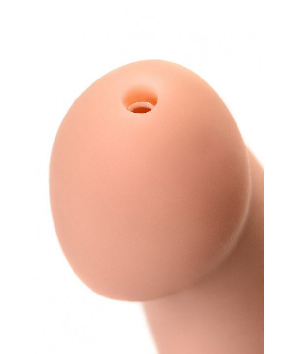 Телесный фаллос с имитацией эякуляции Silicon Cum Dildo L - 19,6 см.