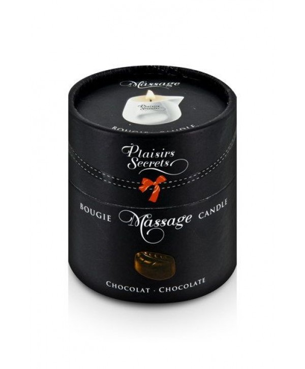 Массажная свеча с ароматом шоколада Bougie de Massage Gourmande Chocolat - 80 мл.