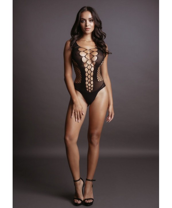 Пикантное боди Contrast Fence Net Teddy