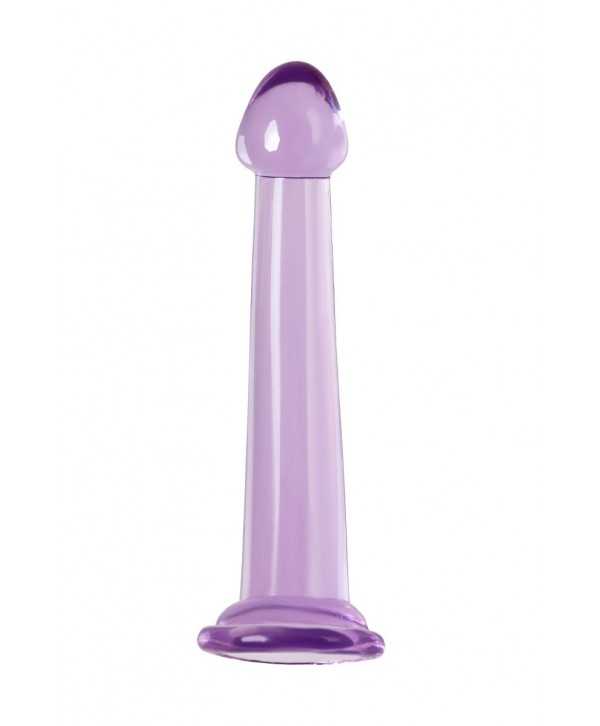 Фиолетовый фаллоимитатор Jelly Dildo M - 18 см.