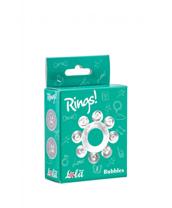 Прозрачное эрекционное кольцо Rings Bubbles