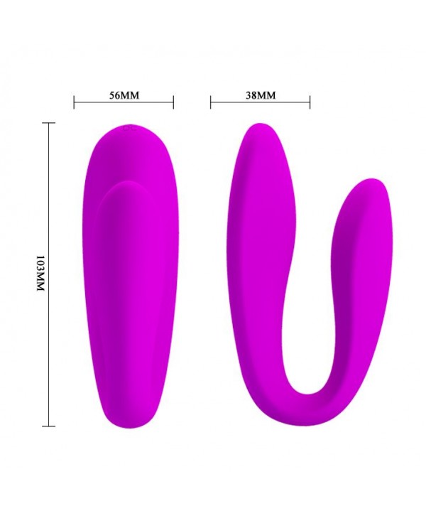 Вибромассажер для пар Letitia с пультом ДУ