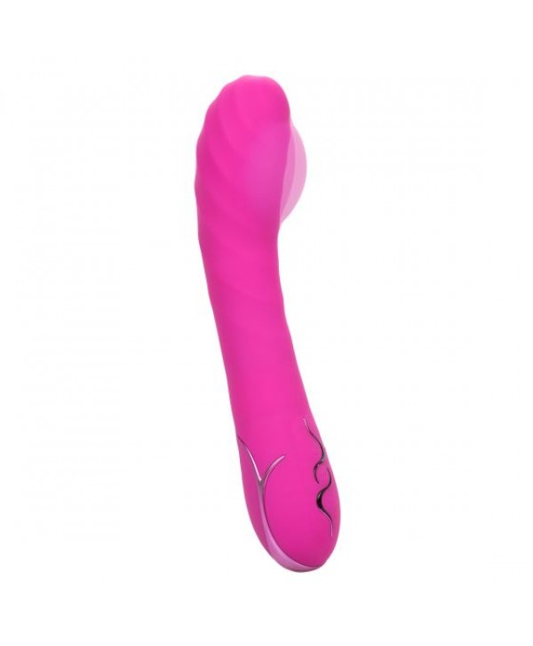 Розовый вибромассажер Insatiable G Inflatable G-Wand с функцией расширения - 21,5 см.