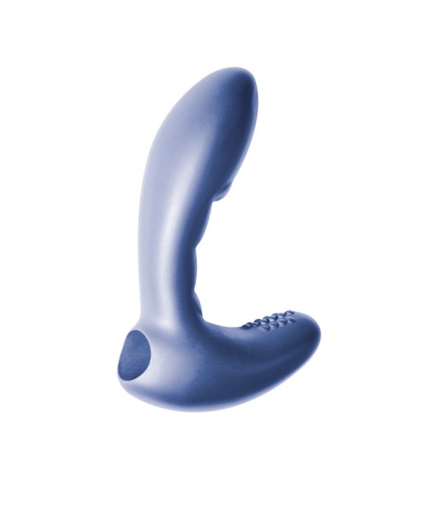 Синий стимулятор простаты с вибрацией Wonder Touch Blue