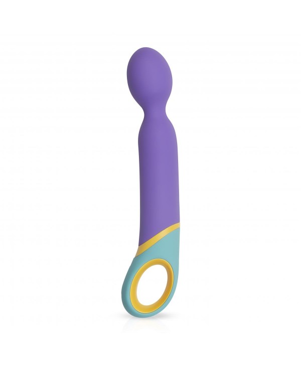 Фиолетовый вибромассажер Base Wand Vibrator - 24 см.