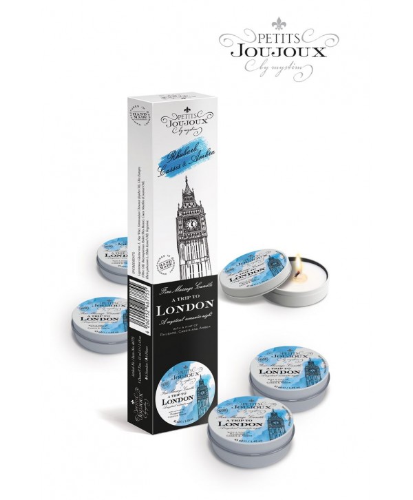 Набор из 5 свечей Petits Joujoux London с ароматом ревеня, амбры и чёрной смородины