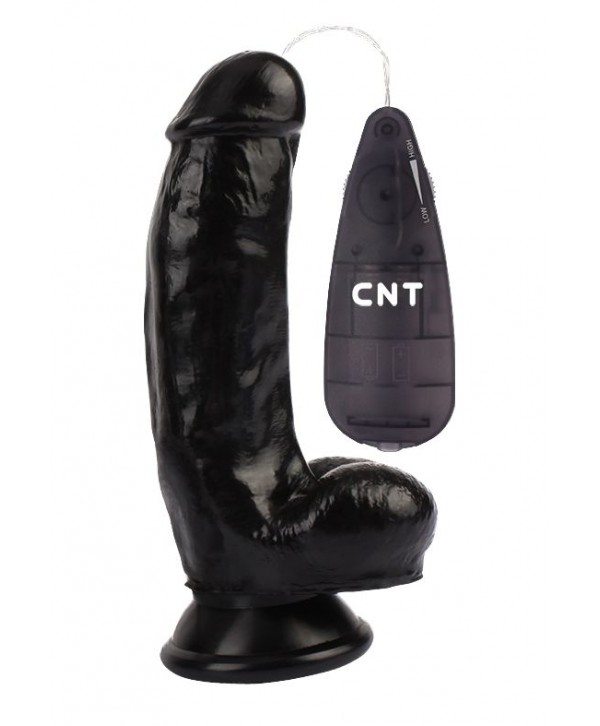 Черный вибратор-реалистик 6.9   Stud Realistic Dildo - 17,5 см.