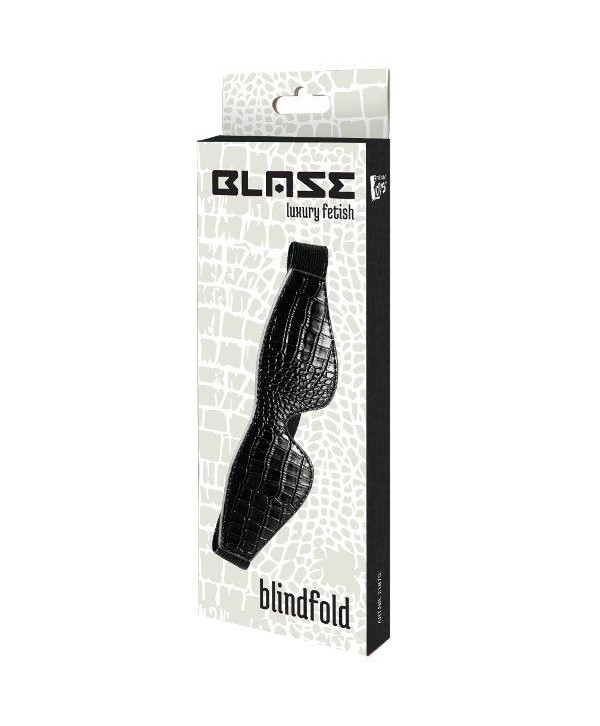 Черная маска на глаза Croco Blindfold