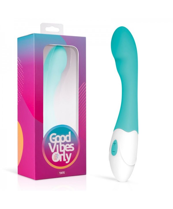 Зеленый вибратор для G-стимуляции Tate G-Spot Vibrator - 20 см.
