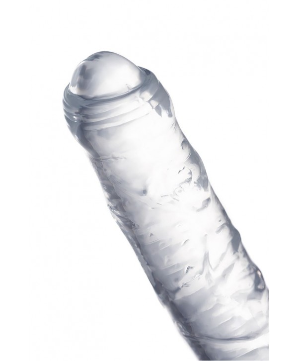 Прозрачный двухсторонний фаллоимитатор Double Dildo - 40 см.