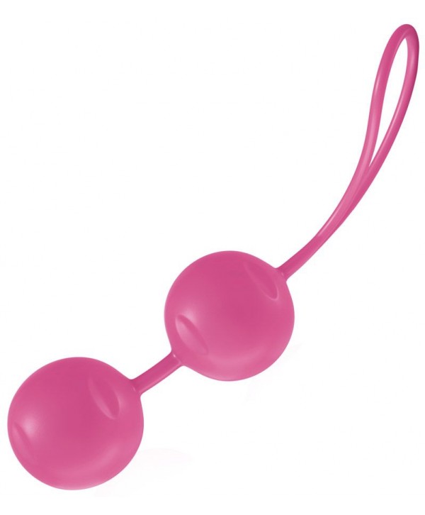 Нежно-розовые вагинальные шарики Joyballs Trend с петелькой
