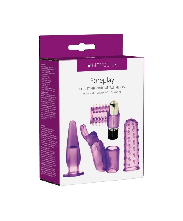 Фиолетовый вибронабор Foreplay Couples Kit