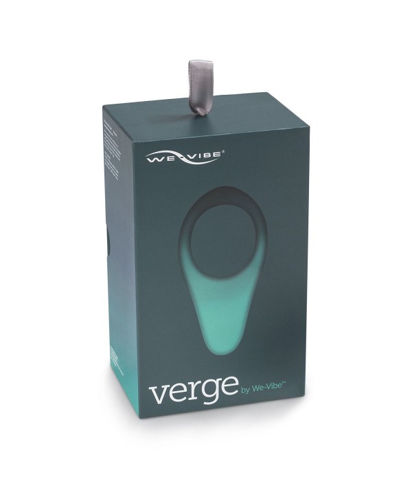 Чёрное эрекционное виброкольцо We-vibe Verge