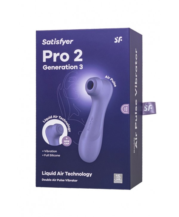 Сиреневый вакуумный стимулятор клитора Satisfyer Pro 2 Generation 3