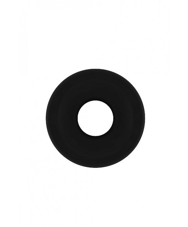 Чёрная анальная пробка с тоннелем №50 Medium Hollow Tunnel Butt Plug 4 Inch - 10,2 см.