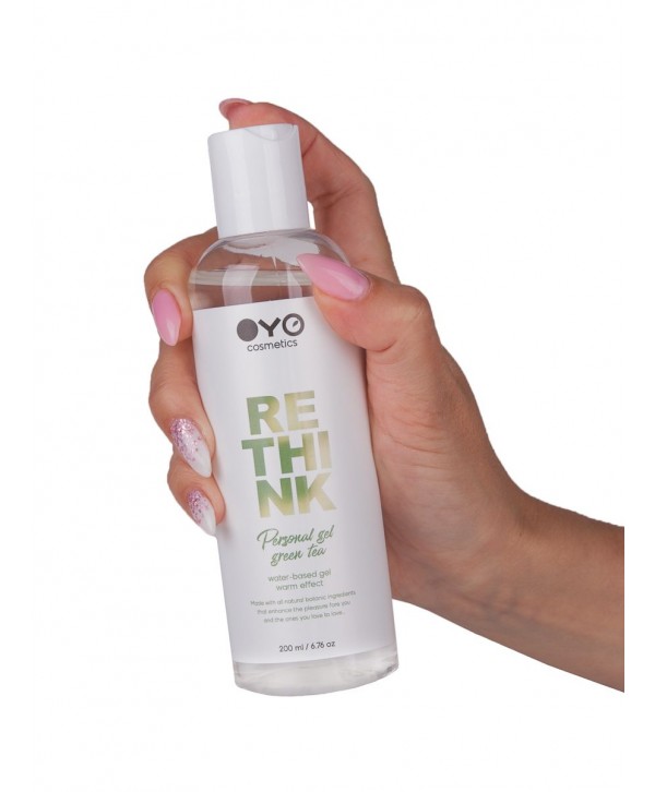 Увлажняющий гель на водной основе с согревающим эффектом OYO Personal Gel Green Tea - 200 мл.