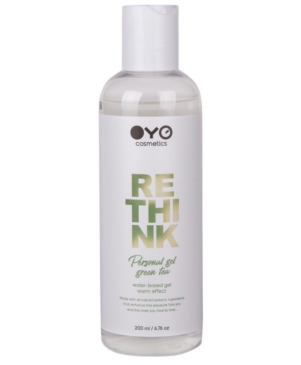Увлажняющий гель на водной основе с согревающим эффектом OYO Personal Gel Green Tea - 200 мл.