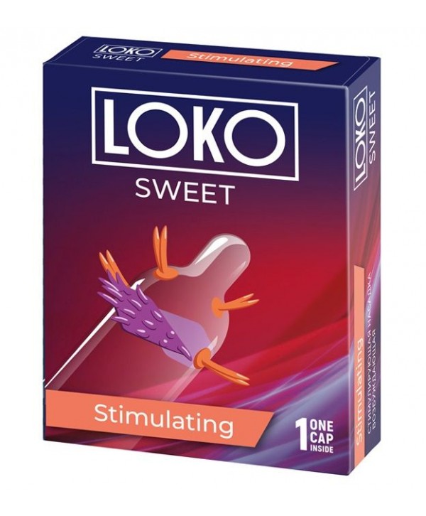 Стимулирующая насадка на пенис LOKO SWEET с возбуждающим эффектом