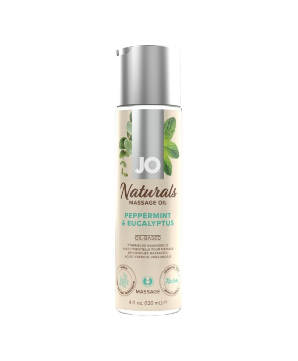 Массажное масло с ароматом перечной мяты и эвкалипта JO Naturals Peppermint   Eucalyptus - 120 мл.