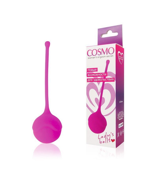 Розовый вагинальный шарик Cosmo