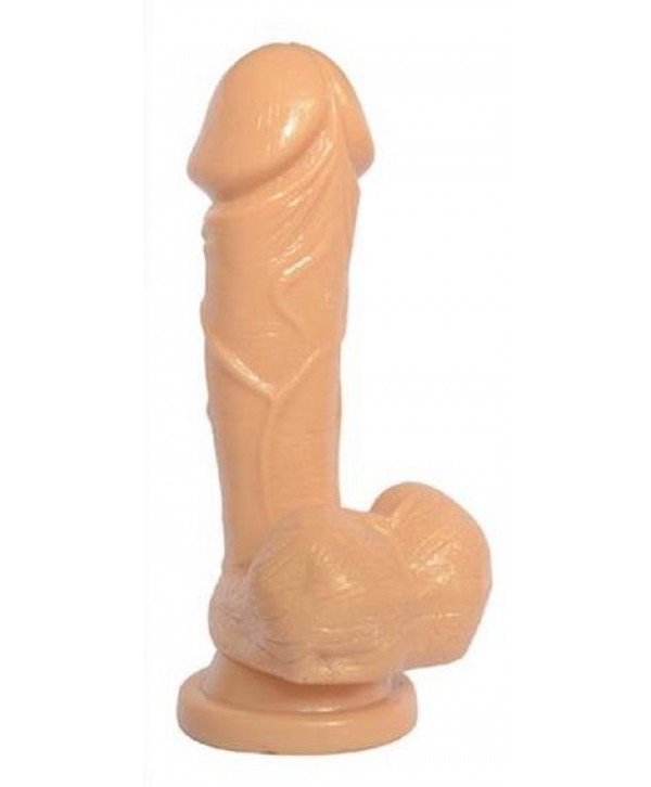 Телесный фаллоимитатор Big Glans Dong - 19 см.